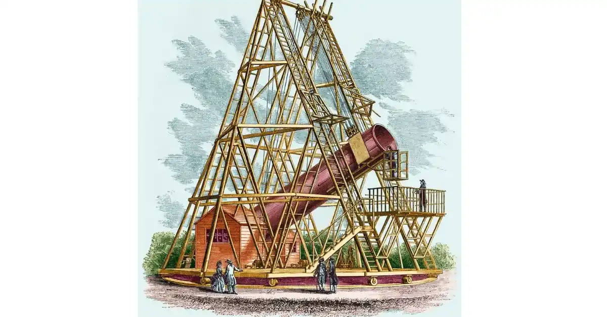 William Herschel's 40-foot telescope