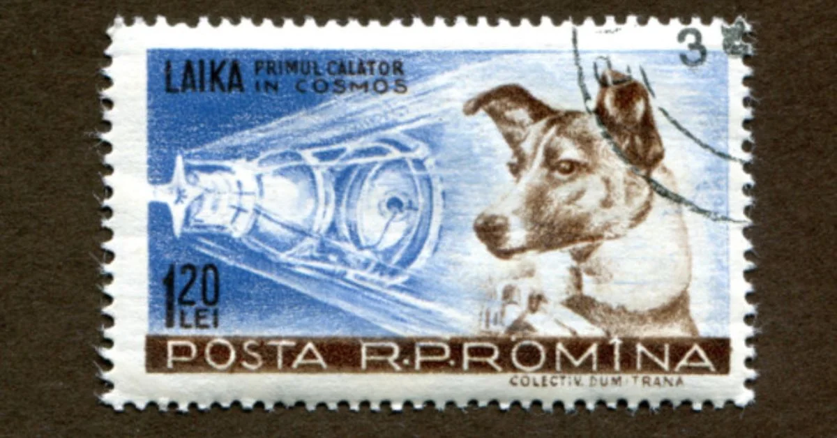 Post Stamp In Memory Of Laika