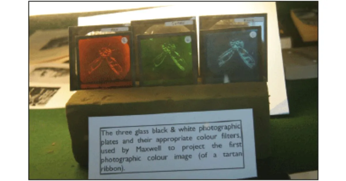 Maxwell’s Red, Green and Blue Colour Filters and Black-and-White Glass Plate Negatives, James Clerk Maxwell Foundation